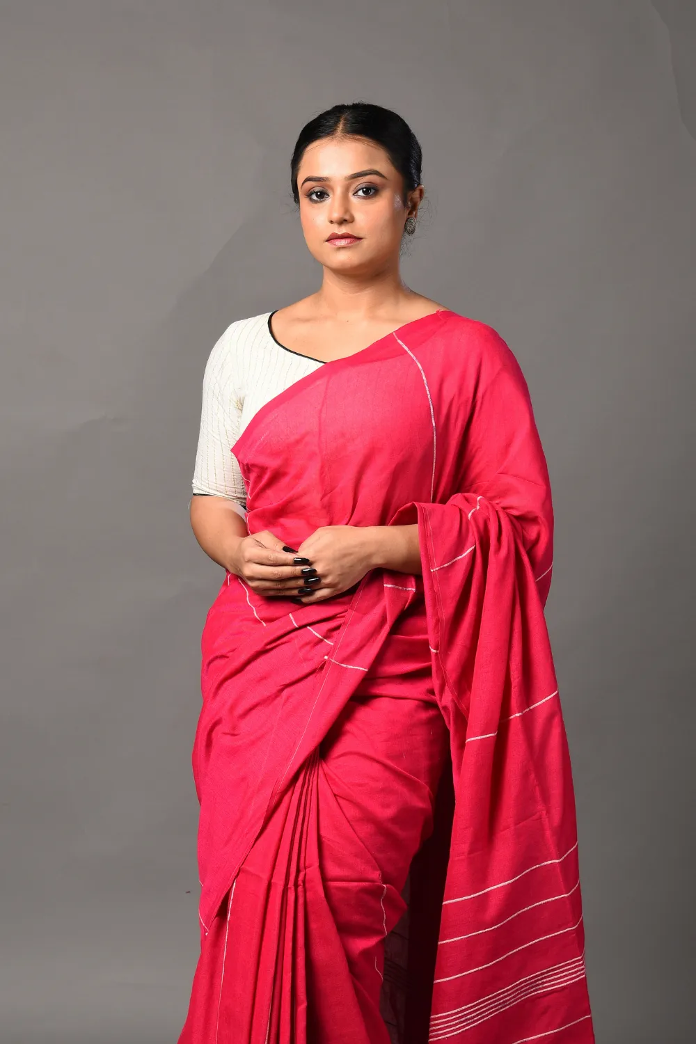 Party Wear Ladies Bengali Cotton Saree, 5.5 m (separate blouse piece) at Rs  750/piece in Surat